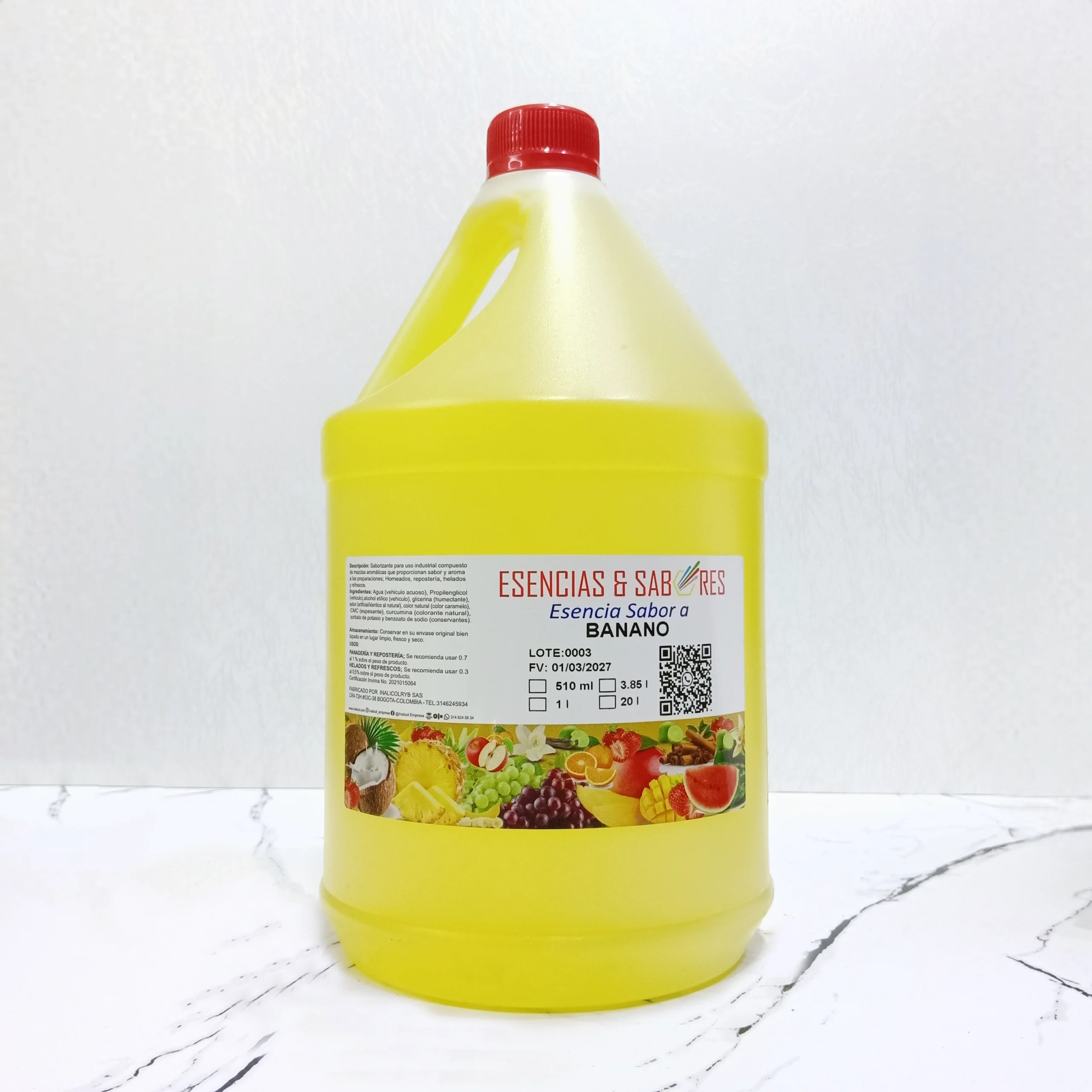 Esencia Sabor Banano Galon 3.85 L