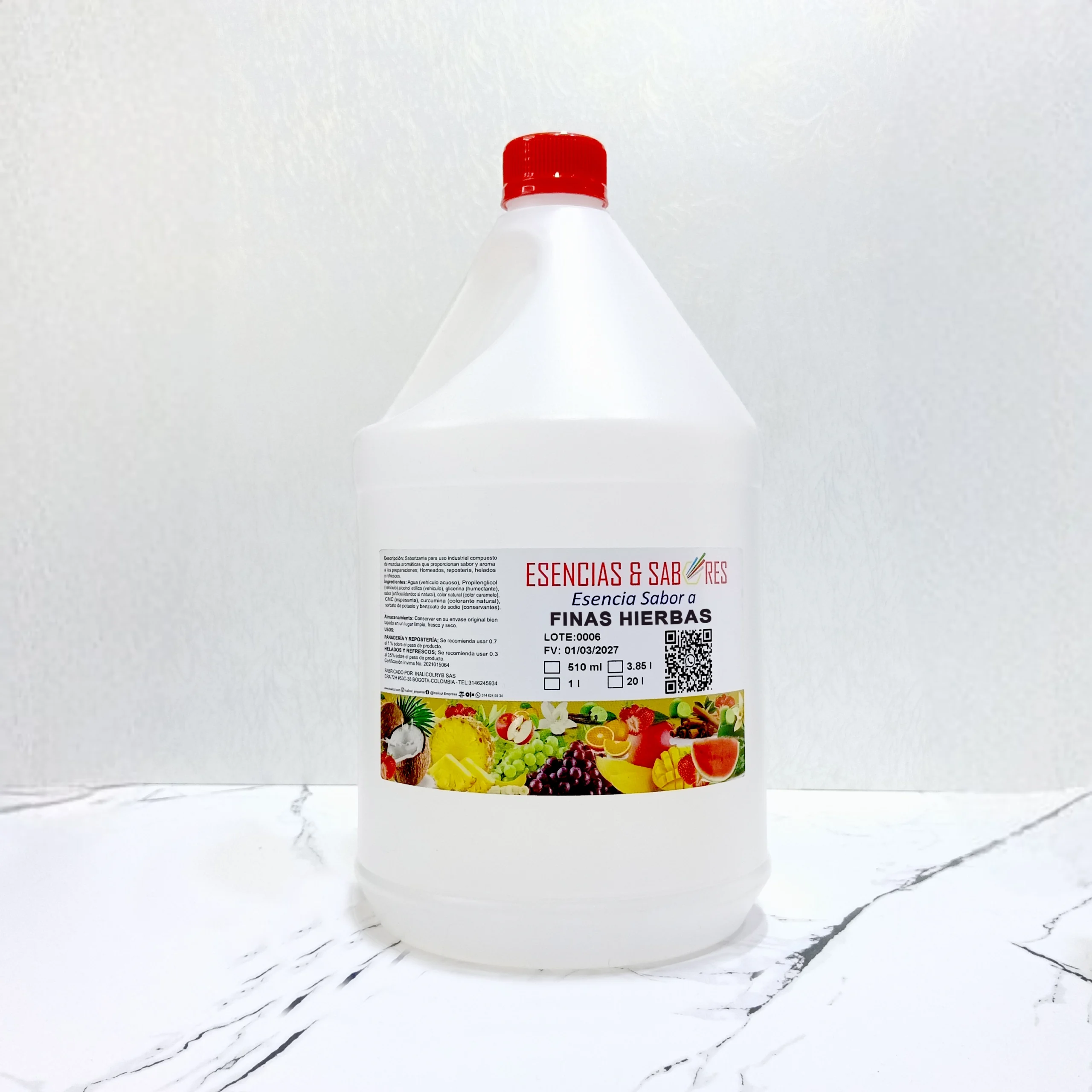 Esencia Sabor Finas Hierbas Galon 3.85 L